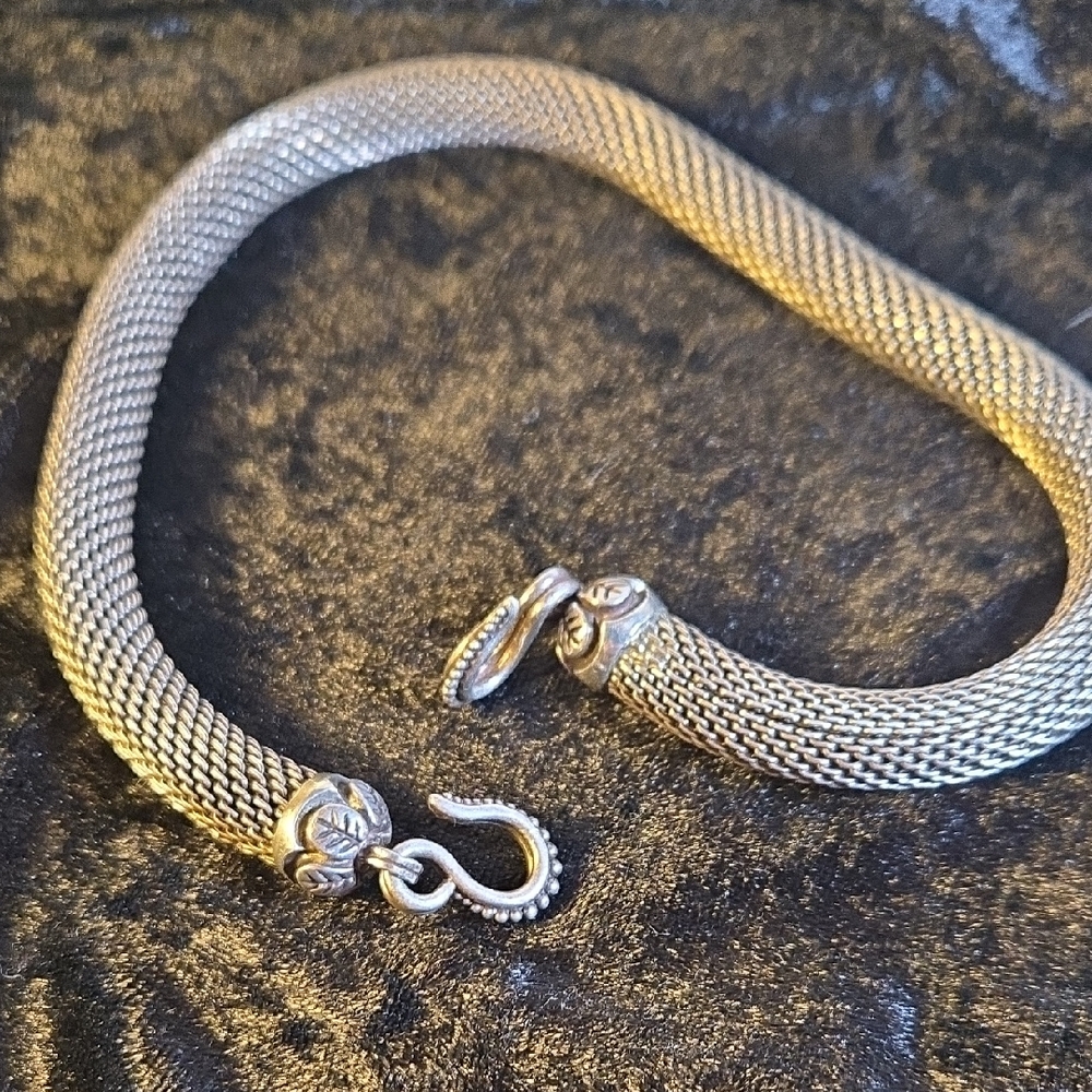 Elegant Silver Wheat Super Petite Choker